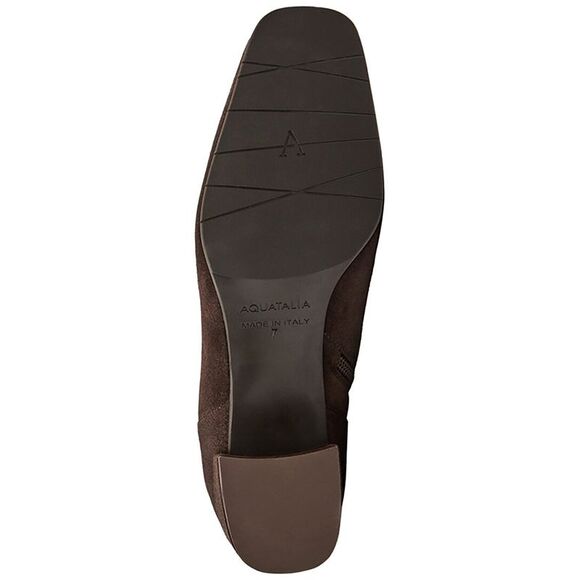 Aquatalia Chocolate Suede Ankle Booties - Picture 4 of 5